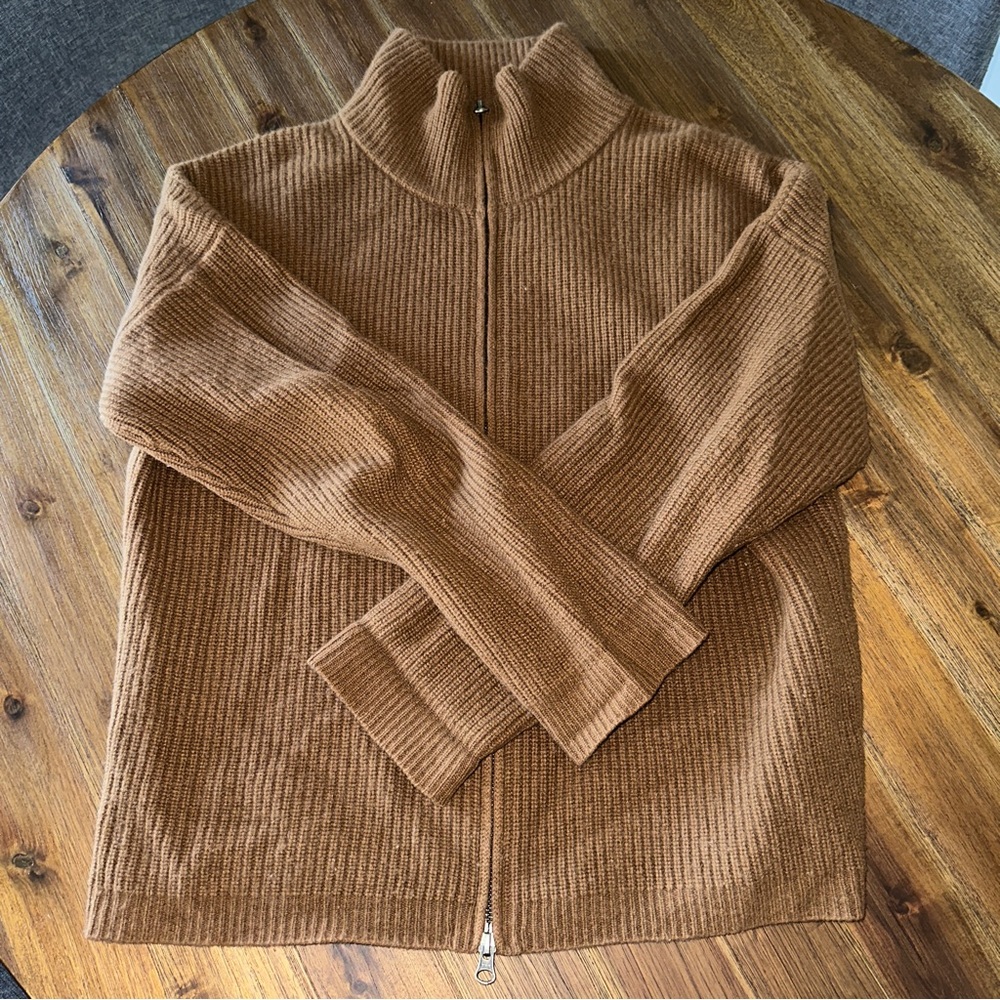 Magaschoni 100% Cashmere Full-Zip Sweater